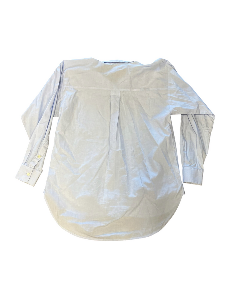 Size XS- LOFT Women's Light Blue Button-Up Shirt