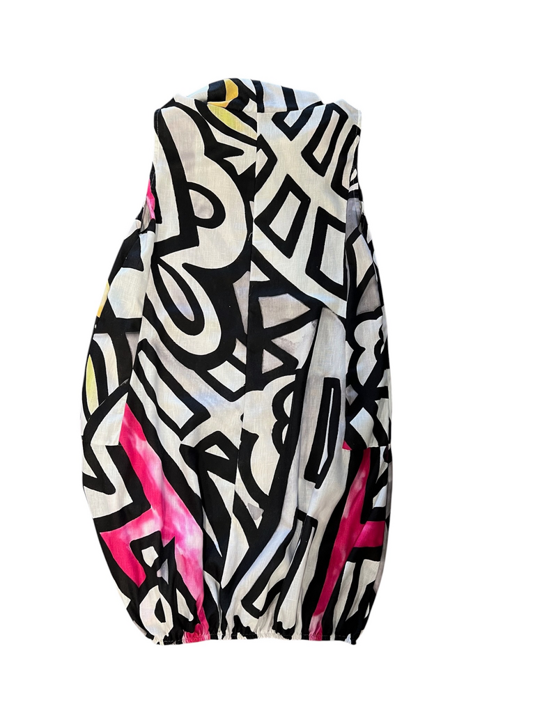 Size M- Colorful Graphic Summer Tunic