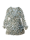 Size M- By Together Green Leopard Print Dress