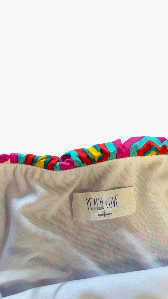 Large Peach Love California Large Patterned Dress