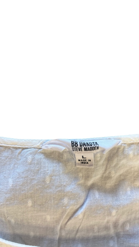 Large BB Dakota by Steve Madden White Ruffled Tiered Dress