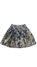 Size 8 Carmen Marc Valvo Collection Floral Pleated Skirt