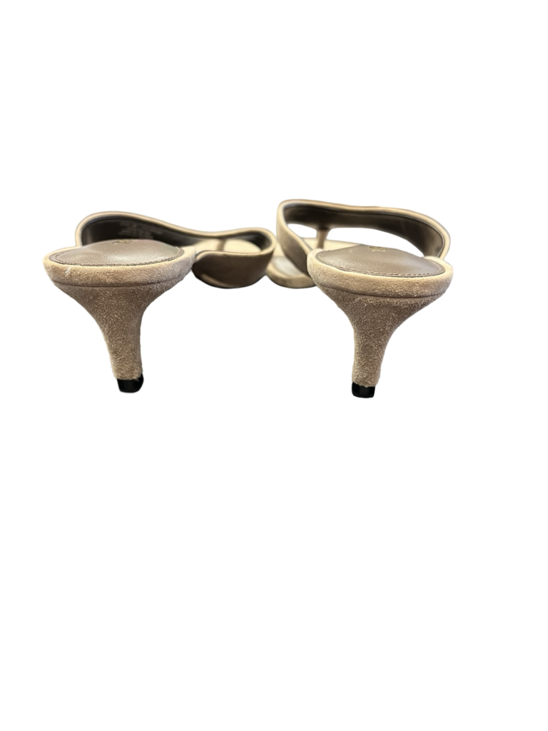 Size 38 Zara Women's Beige Heeled Sandals