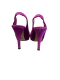 Size 8 Brian Atwood Purple Suede Peep Toe Heels