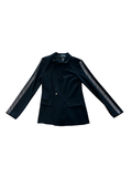 Size 6 Joseph Ribkoff Women's Black Jacket with Rhinestone Accents