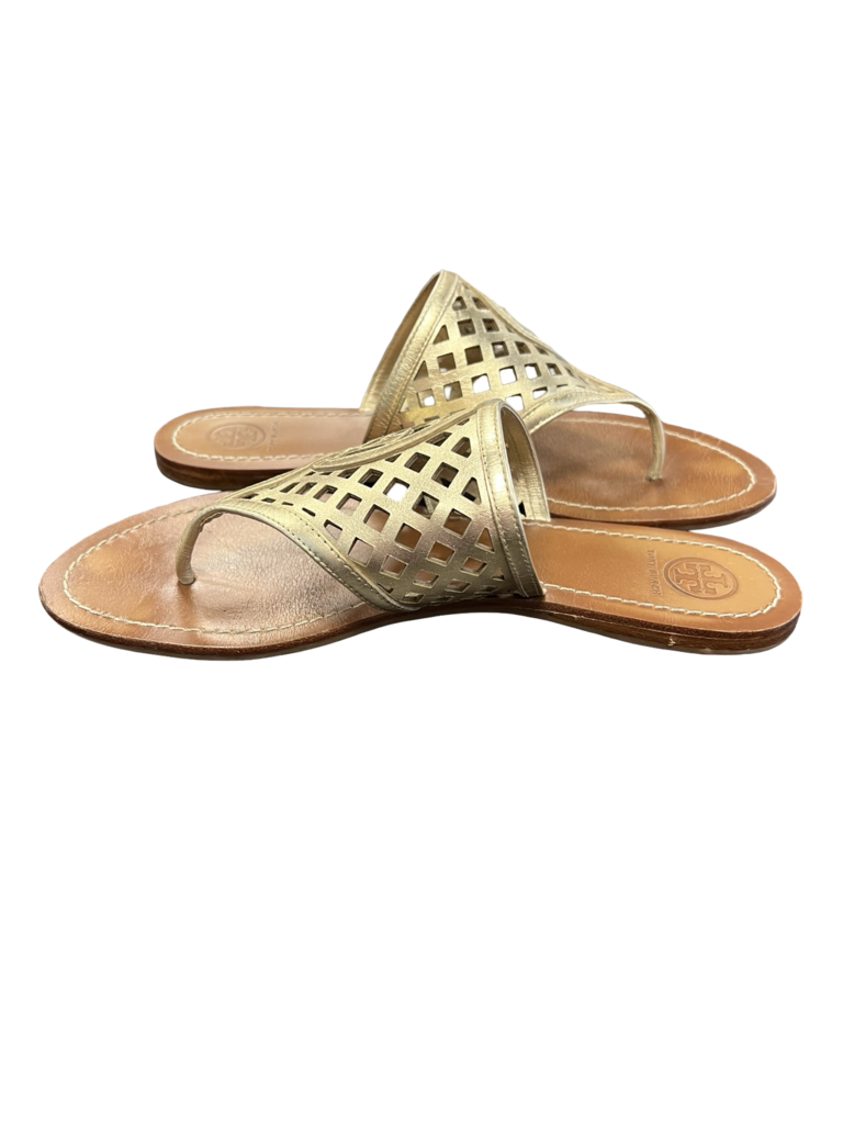 Tory Burch Gold Leather Sandals