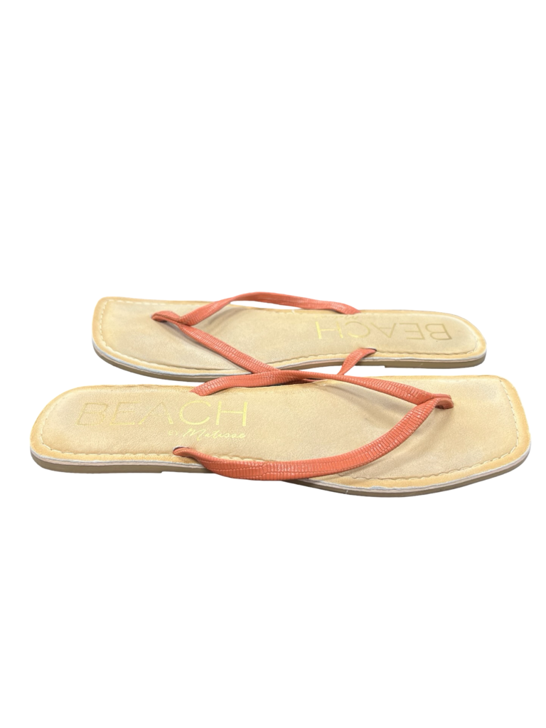 Size 10 Beach by Matisse Coral Flipflops