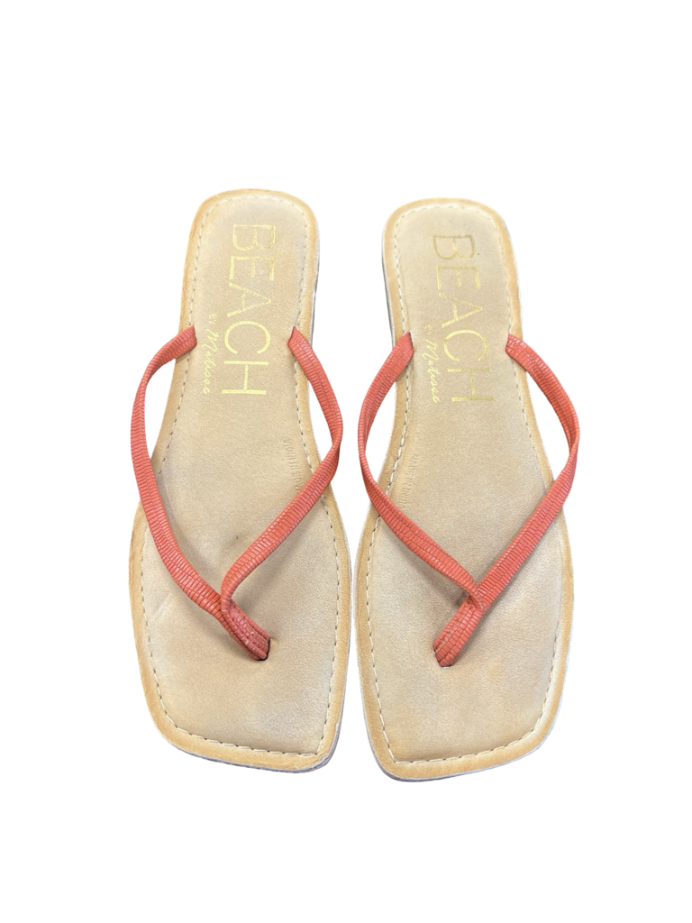 Size 10 Beach by Matisse Coral Flipflops