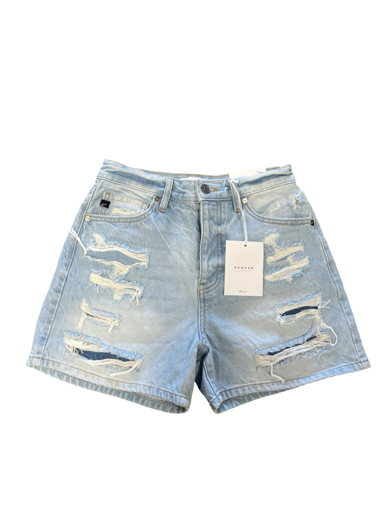 Size 1 KanCan Distressed Denim Shorts