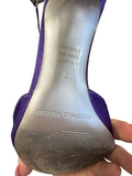 Size 8 Purple High Heels with Bow by Martinez Valero