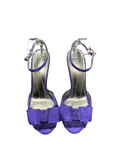 Size 8 Purple High Heels with Bow by Martinez Valero