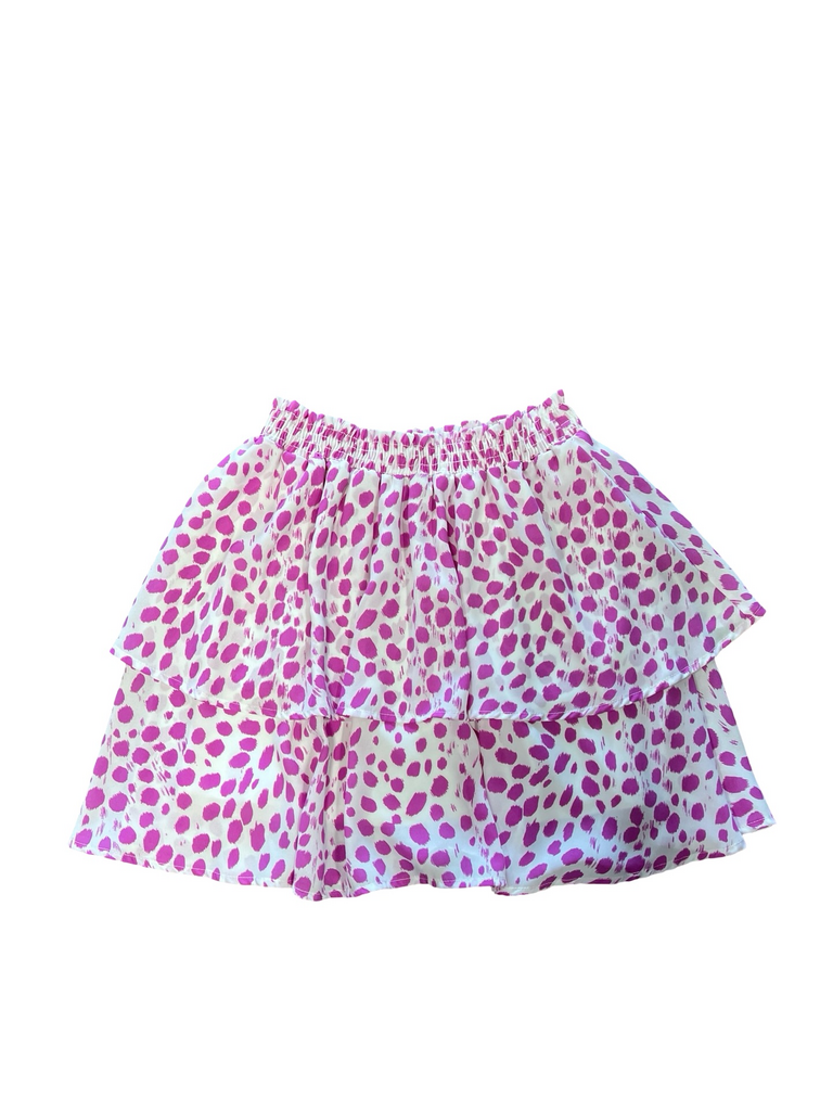 Medium Adrienne Women's Tiered Skirt with Polka Dots