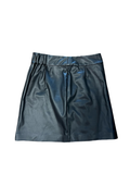 Small The Drop Women's Faux Leather Skirt