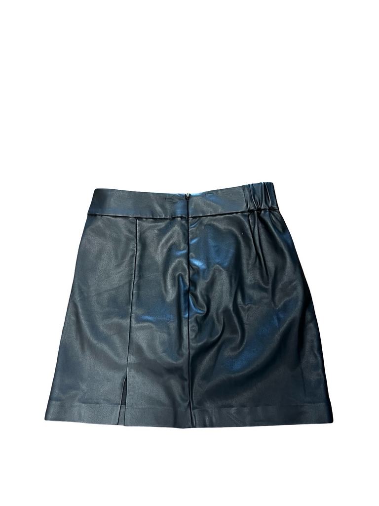 Small The Drop Women's Faux Leather Skirt