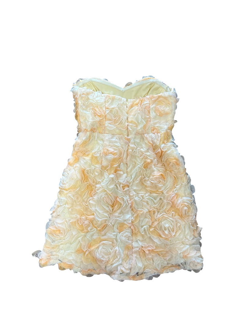 Small Angel Biba Pale Yellow Floral Dress