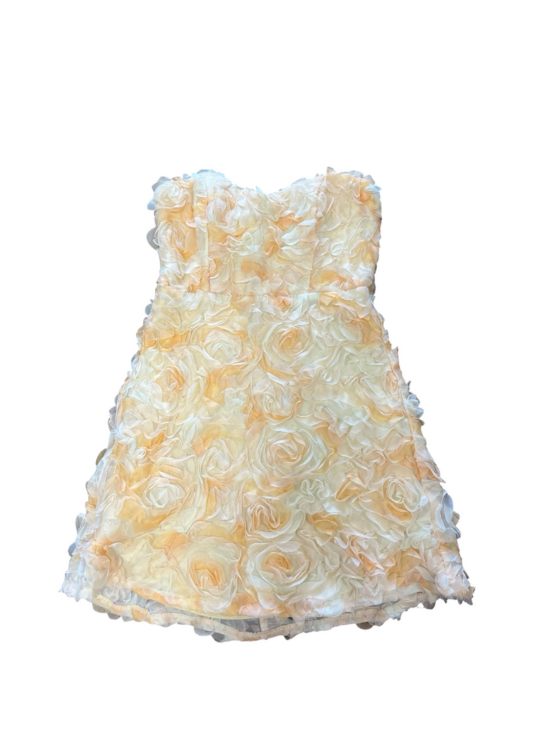 Small Angel Biba Pale Yellow Floral Dress