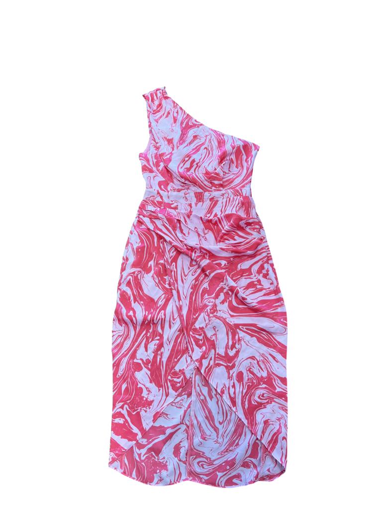 Small DO+BE Pink One Shoulder Dress
