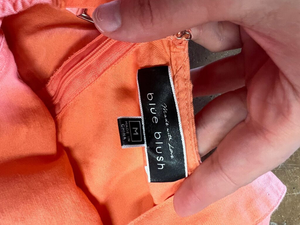 Medium Blue Blush Orange Dress