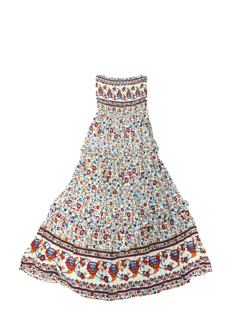 Small Zesica Floral Maxi Dress