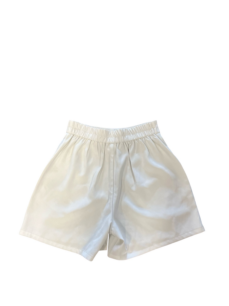 Small Women's White Pleated Shorts