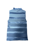 Large Nicola Blue Striped Sleeveless Top