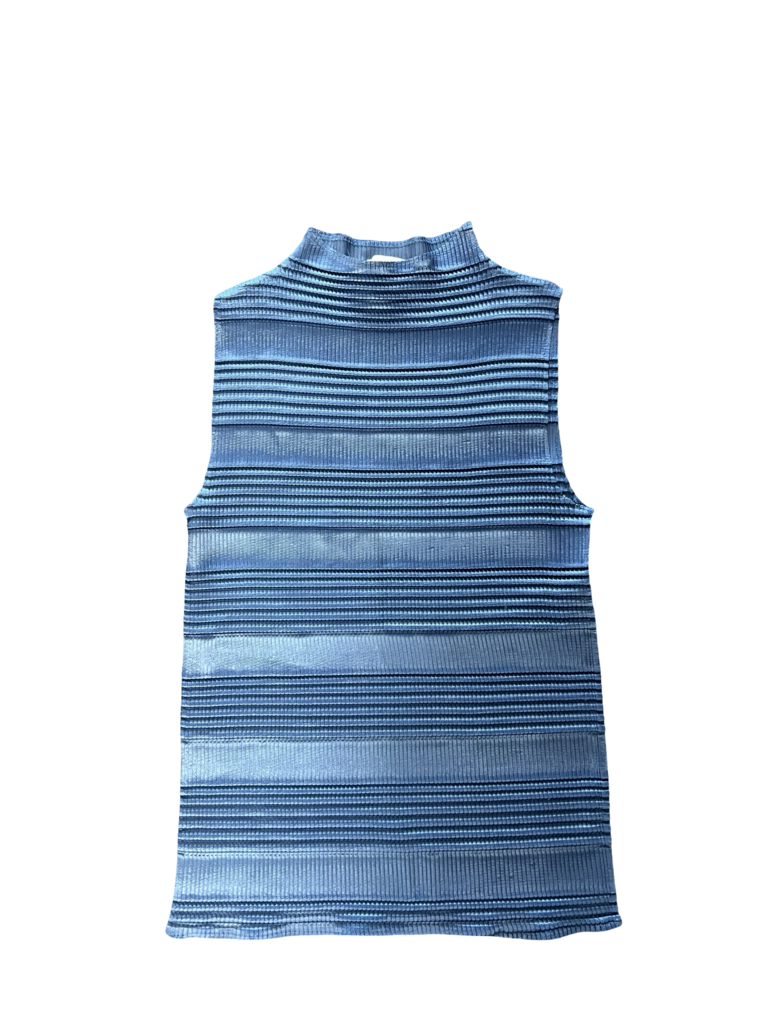 Large Nicola Blue Striped Sleeveless Top