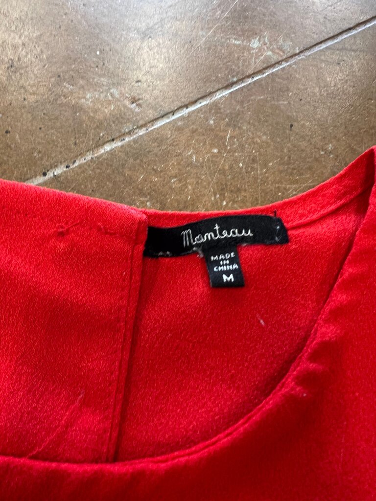 Medium Montreau Red Scalloped Tank Top