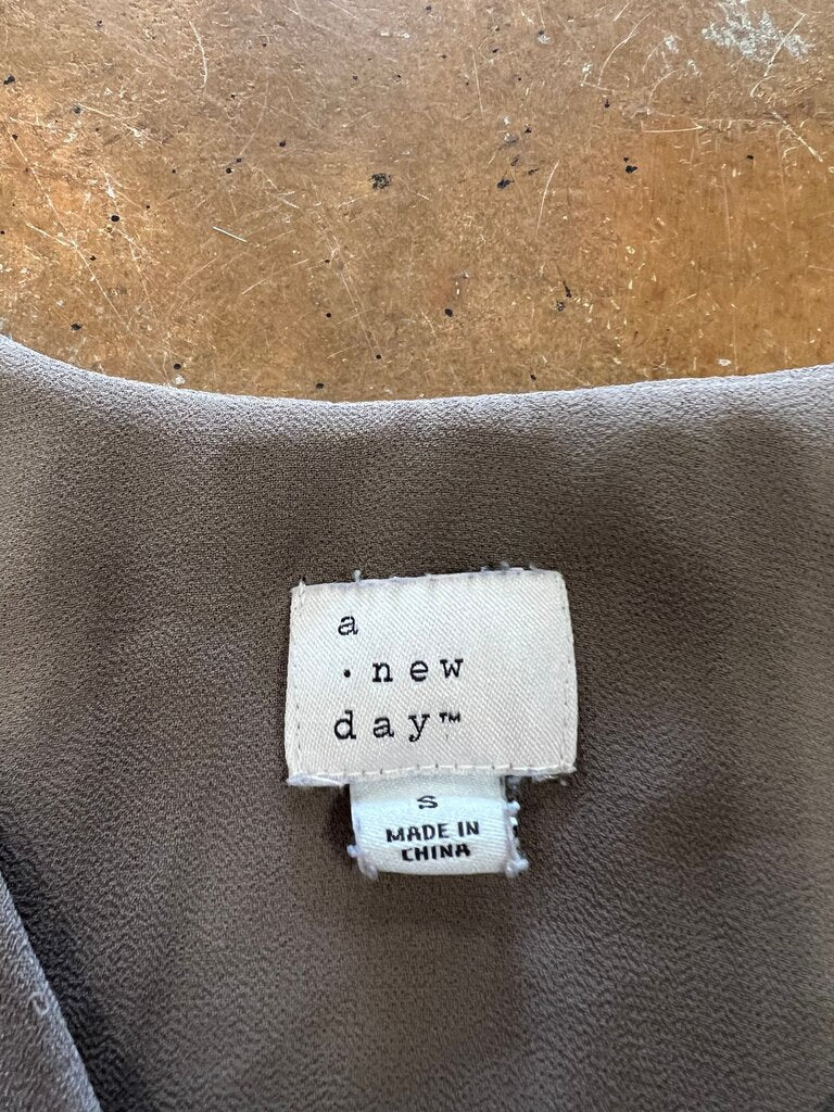 Small Taupe A New Day Women's V-Neck Cami Top