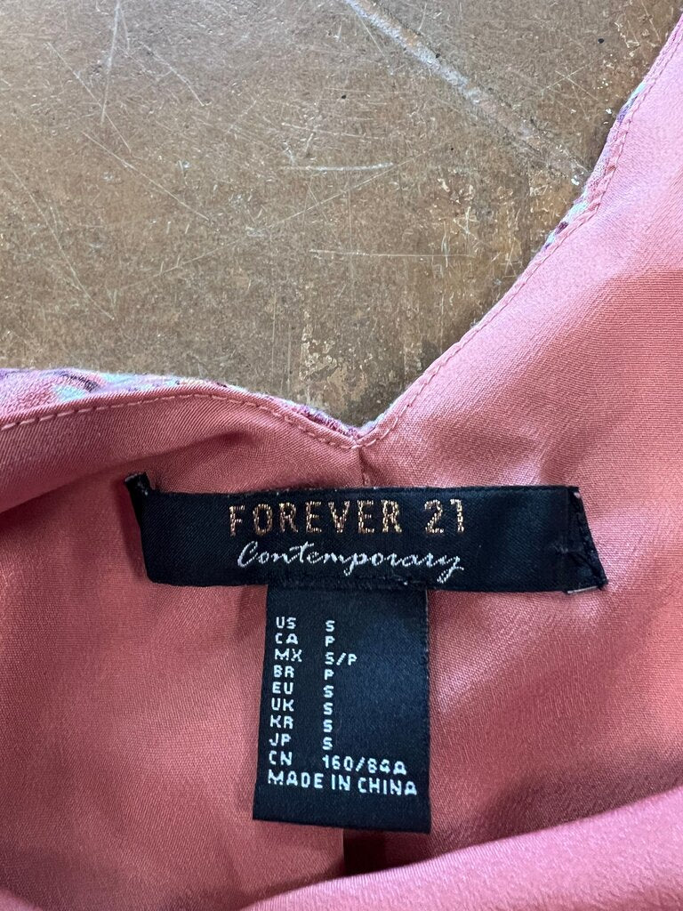 Small Forever 21 Floral Print Slip Dress