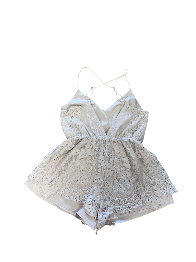 Small Lilly Pink Tobi Lace Detail Romper