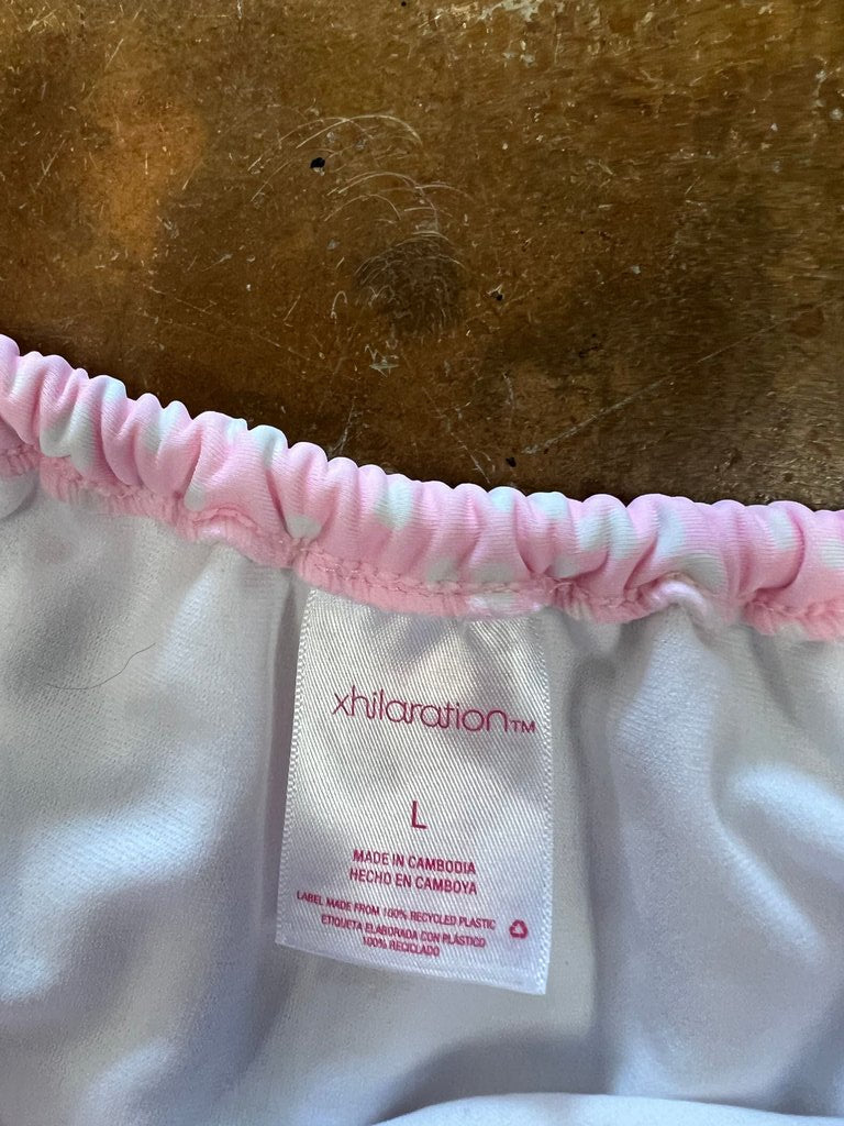 Large Women’s Pink Polka Dot Bikini Set