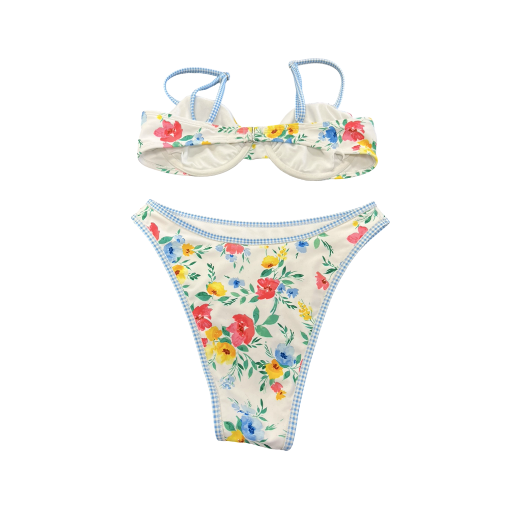 Small Wild Fable Floral Print Two-Piece Swimsuit
