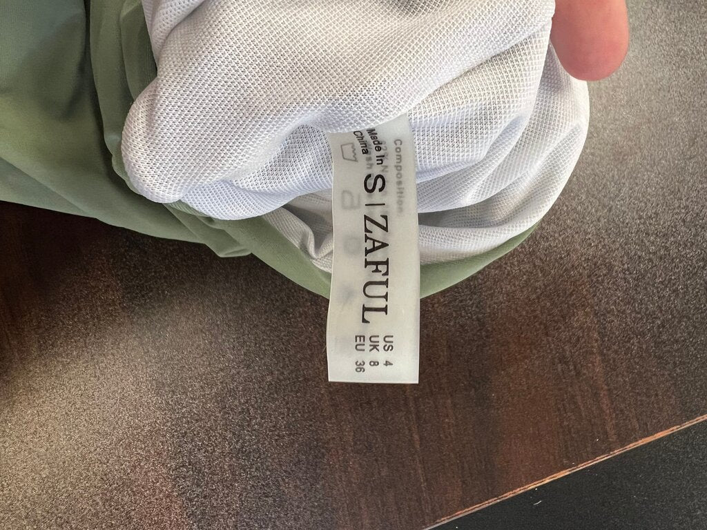 Small ZAFUL Green High-Waisted Bikini Bottoms
