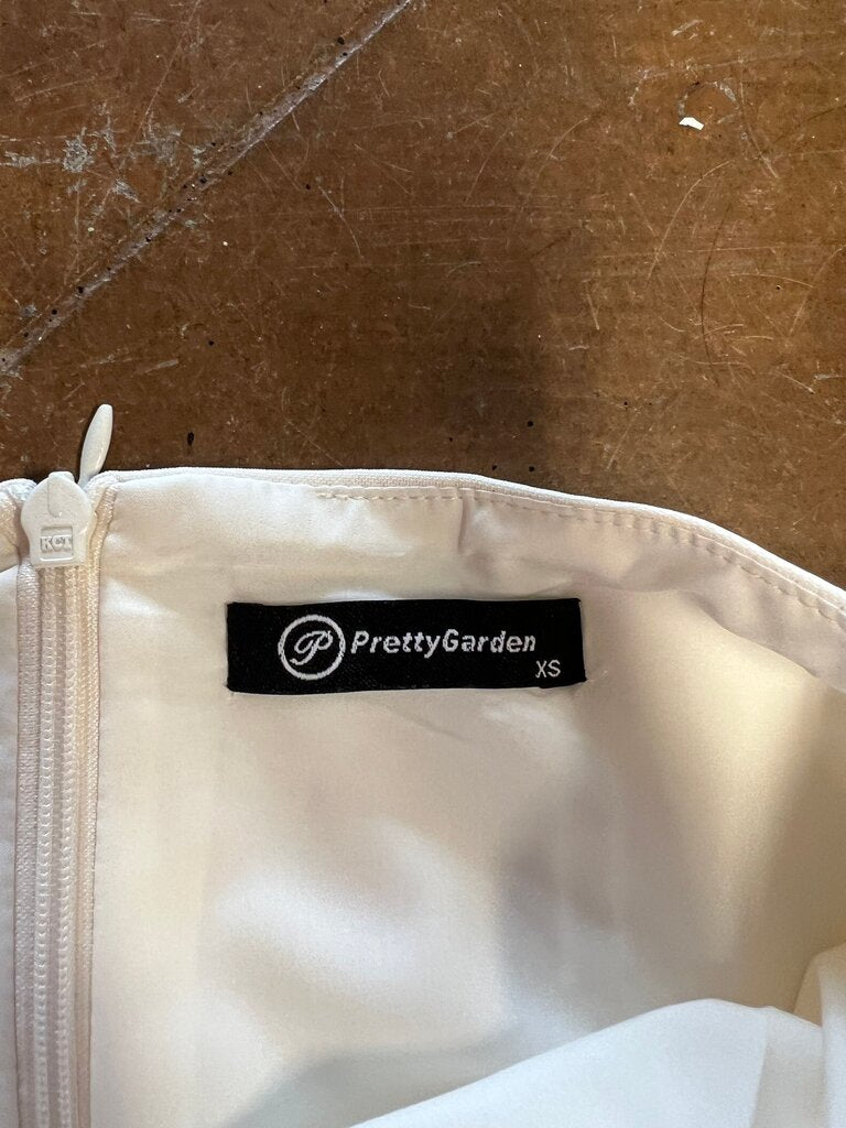 Size XS PrettyGarden White Sleeveless Dress