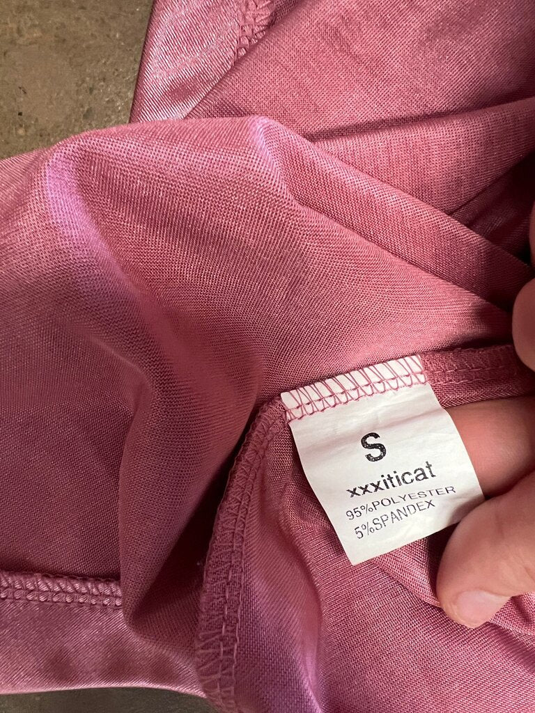 Small XXXiticat Pink Satin Dress
