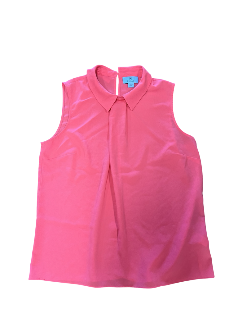 Medium CeCe Women's Sleeveless Pink Blouse