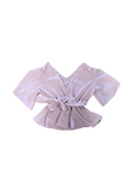 Medium Boohoo Women's Blush Peplum Top