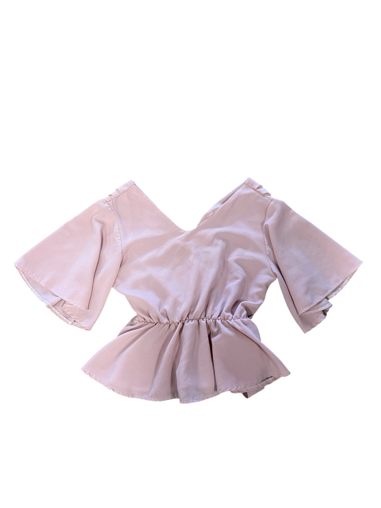Medium Boohoo Women's Blush Peplum Top