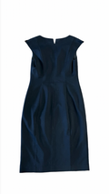 Size 10 Black Halo Cap Sleeve Dress with Colorful Center Panel