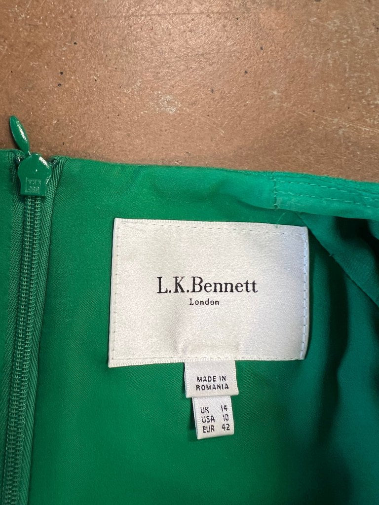 Size 10 L.K. Bennett Green Dress