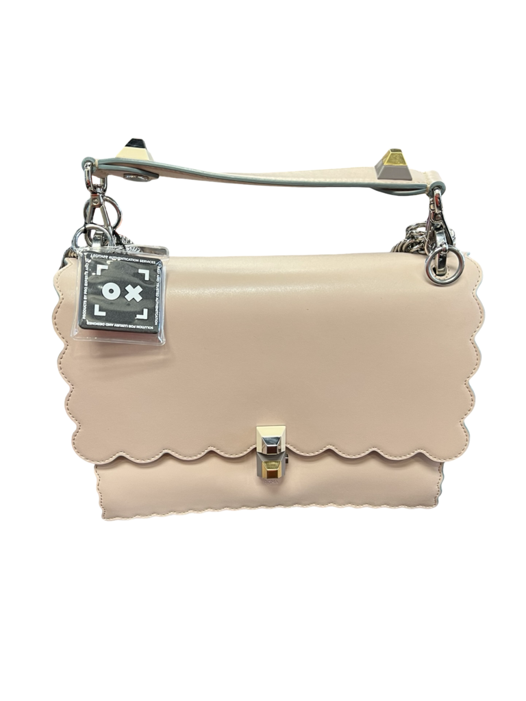 Light Pink Fendi Kan I Shoulder Bag