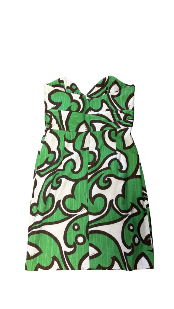 Size 10 Milly of New York Green and White Dress