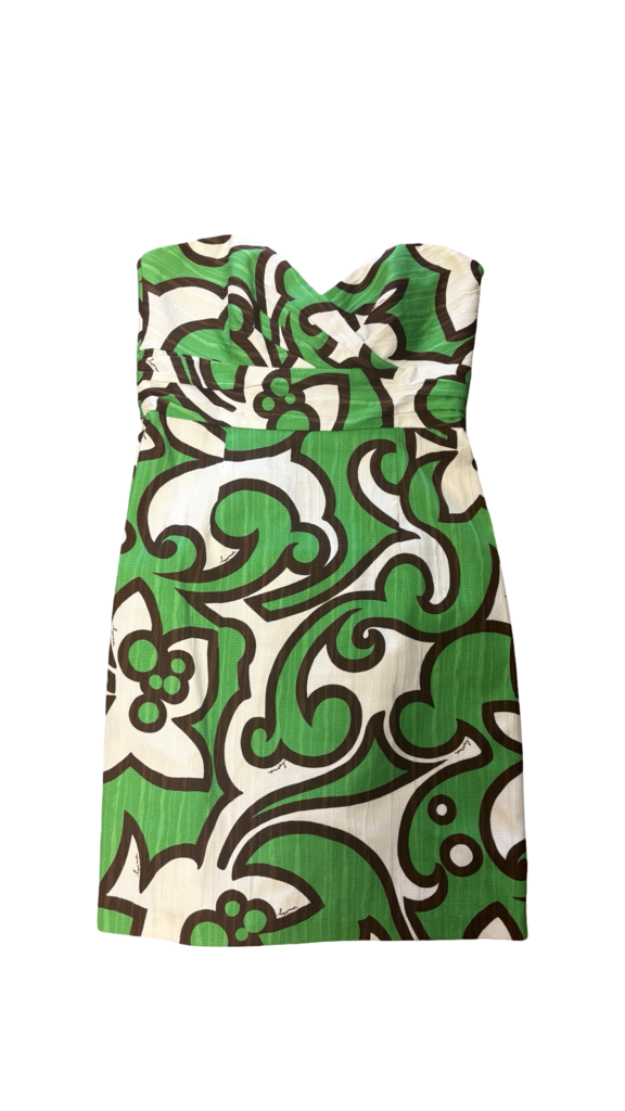Size 10 Milly of New York Green and White Dress