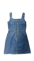 Size 4 Denim Zip-Up Dress