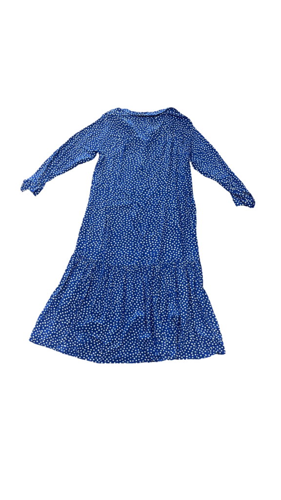 Medium H&M Blue Maxi Dress with Polka Dots