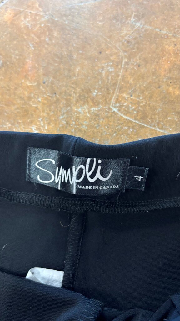 Size 4 Sympli Women's Black Cargo Pants