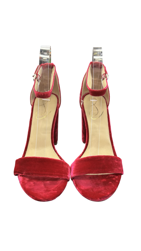 Size 7.5 Velvet High Heel Sandals