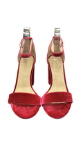 Size 7.5 Velvet High Heel Sandals