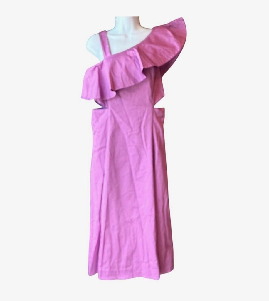Veronica Beard Pink Ruffled Maxi Dress