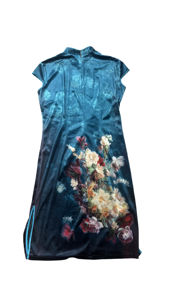 Size XXL Floral Print Party Dress